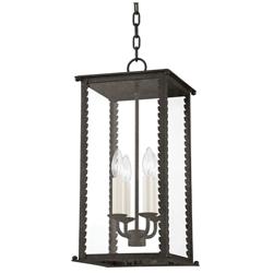 Zuma 21 1/4&quot; High French Iron Outdoor Hanging Light