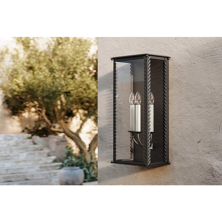 Image 3 Zuma 21 1/4" High French Iron Outdoor Wall Light more views