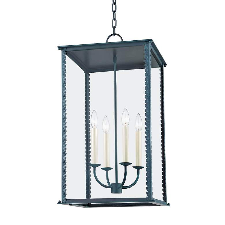 Image 1 Zuma 27" High Verdigris Outdoor Hanging Light