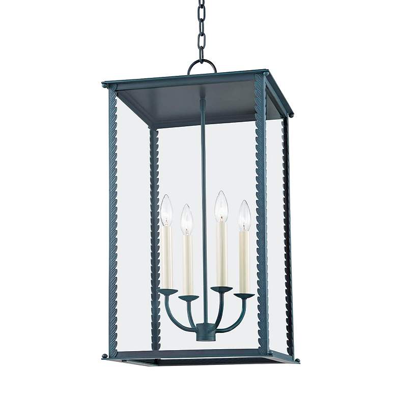 Image 1 Zuma 27 inch High Verdigris Outdoor Hanging Light