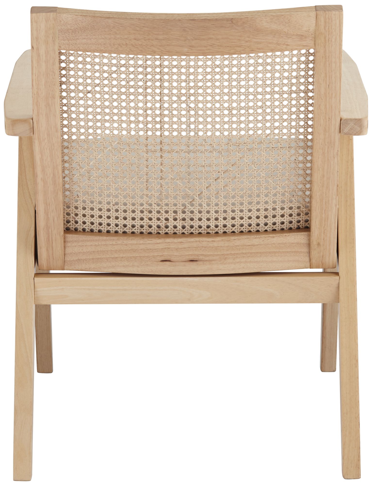 Zuma Beige Fabric Rattan Accent Chair in scene