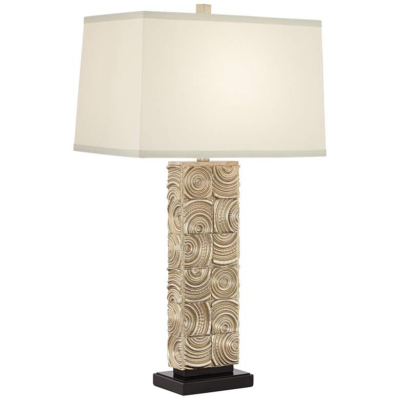 Image 1 Zuma Champagne Crop Circle Column Table Lamp