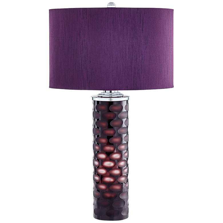 Image 1 Zuma Purple Glass Table Lamp