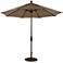 Zuma Shore 8 3/4-Foot Taupe Sunbrella Patio Umbrella