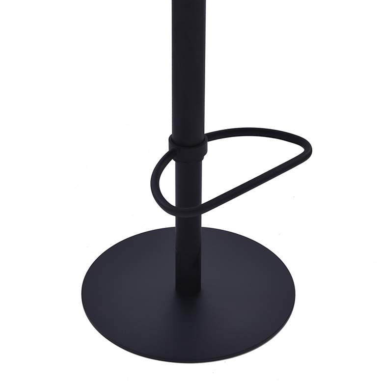 Image 4 Zuma Vintage Coffee Faux Leather Adjustable Swivel Bar Stool more views