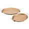Zuo 23 3/4" Wide Gold Metal Trays Set Of 2