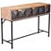 Zuo 47 1/4" Wide Sedona Antique Wood and Black Console Table
