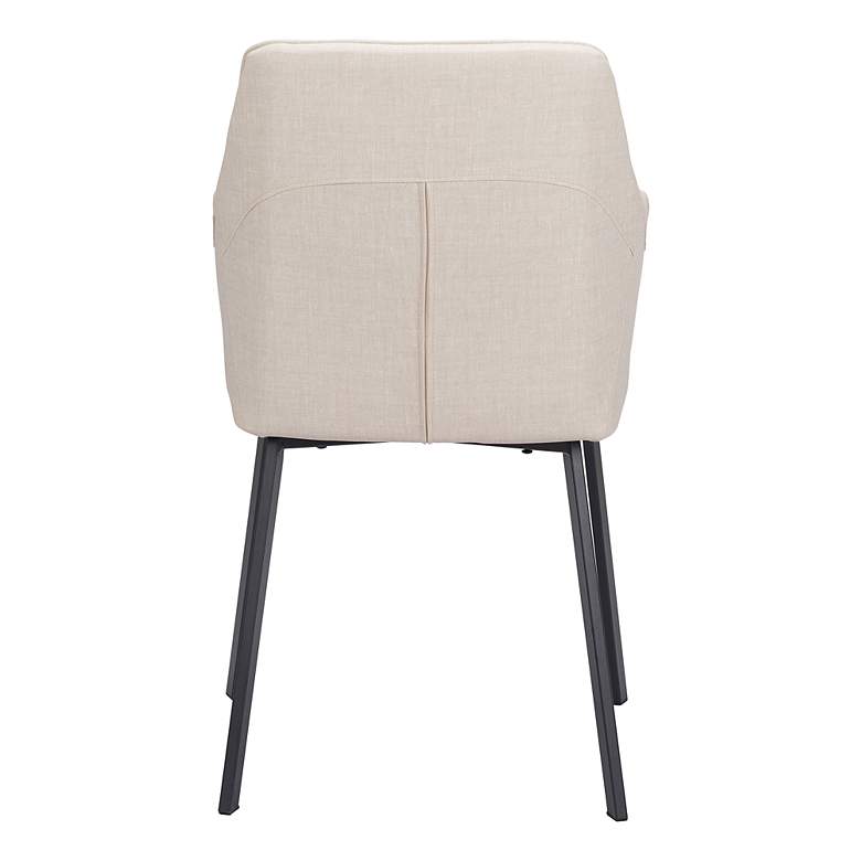 Image 3 Zuo Adage Beige Fabric Dining Chair more views