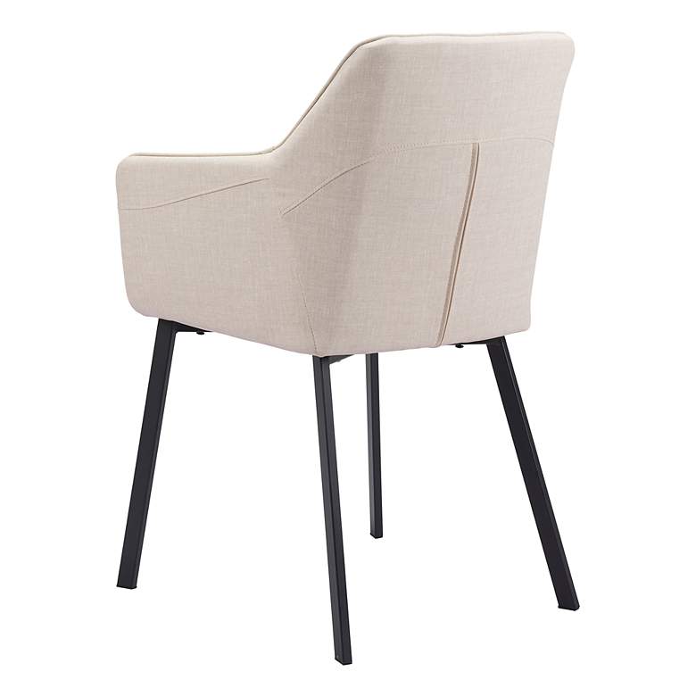 Image 4 Zuo Adage Beige Fabric Dining Chair more views
