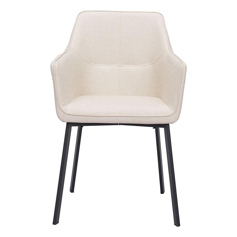 Image 7 Zuo Adage Beige Fabric Dining Chair more views