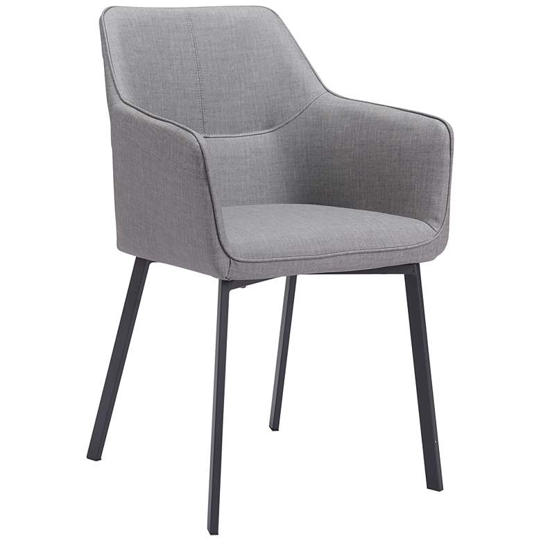 Image 1 Zuo Adage Gray Fabric Dining Chair