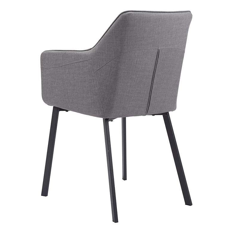 Image 6 Zuo Adage Gray Fabric Dining Chair more views