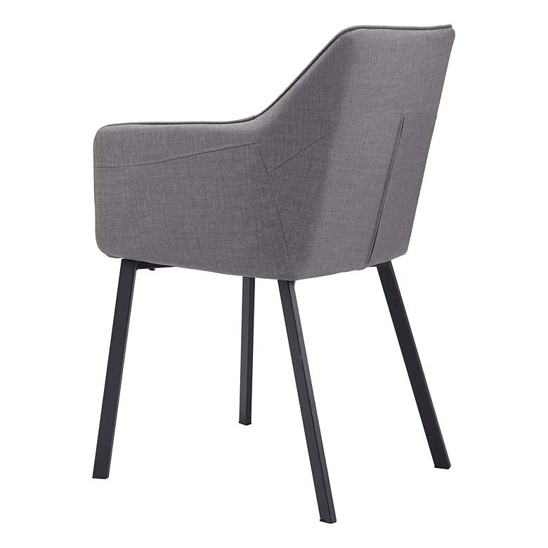 Image 7 Zuo Adage Gray Fabric Dining Chair more views