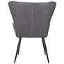 Zuo Alejandro Vintage Black Faux Leather Dining Chair