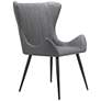 Zuo Alejandro Vintage Black Faux Leather Dining Chair