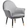Zuo Alexandria Light Gray Fabric Accent Chair