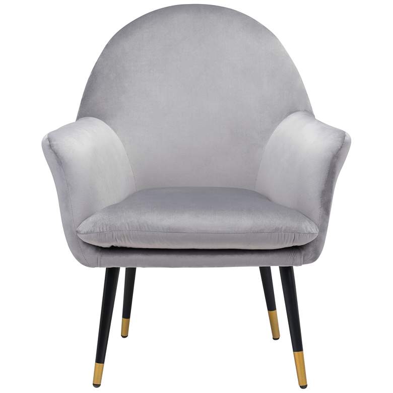 Image 5 Zuo Alexandria Light Gray Fabric Accent Chair more views