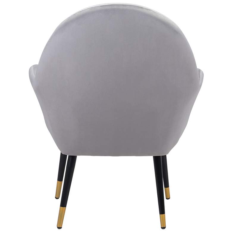 Image 6 Zuo Alexandria Light Gray Fabric Accent Chair more views