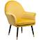 Zuo Alexandria Yellow Fabric Accent Chair