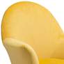 Zuo Alexandria Yellow Fabric Accent Chair in scene