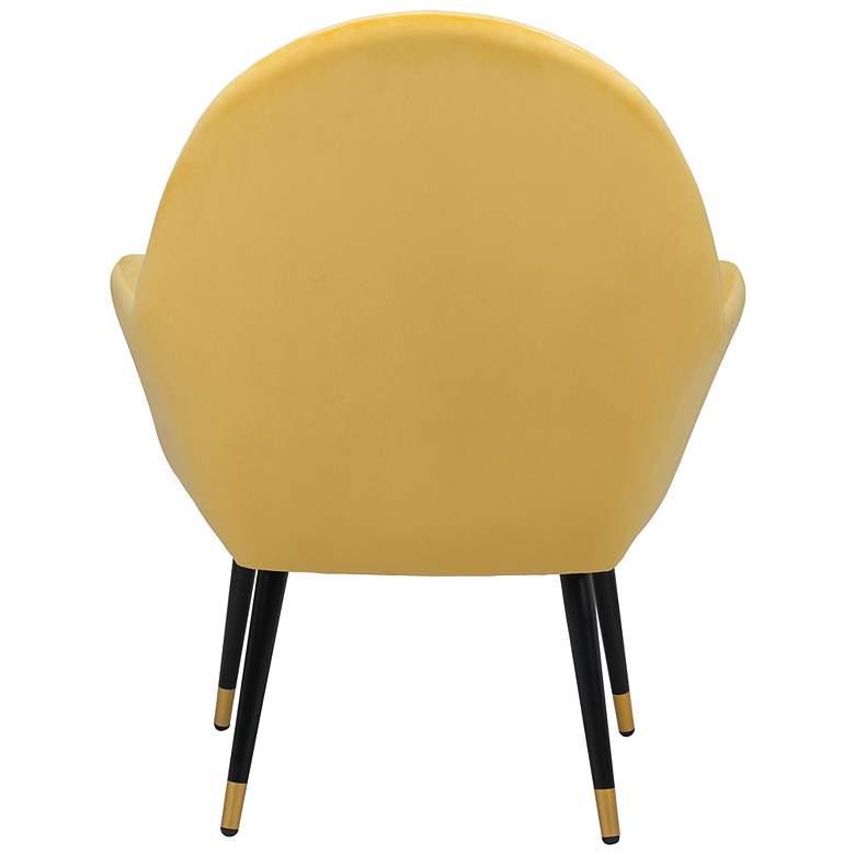 Image 7 Zuo Alexandria Yellow Fabric Accent Chair more views