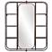 Zuo Alice Gray and Gold 27 1/2" x 33" Wall Mirror with Shelf