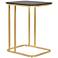 Zuo Alma 17 1/2" Wide Warm Gold C-Side Table