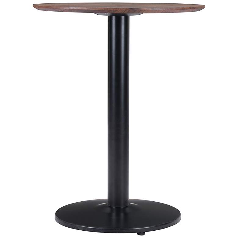 Image 5 Zuo Alto 23 1/2 inch Wide Brown and Black Bistro Table more views