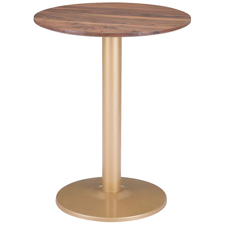 Image 6 Zuo Alto 23 1/2 inch Wide Brown and Gold Bistro Table more views