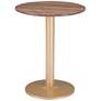 Zuo Alto 23 1/2" Wide Brown and Gold Bistro Table in scene