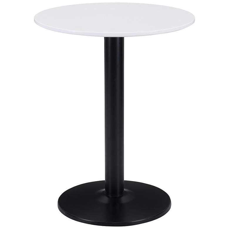 Image 2 Zuo Alto 23 1/2 inch Wide White and Black Bistro Table