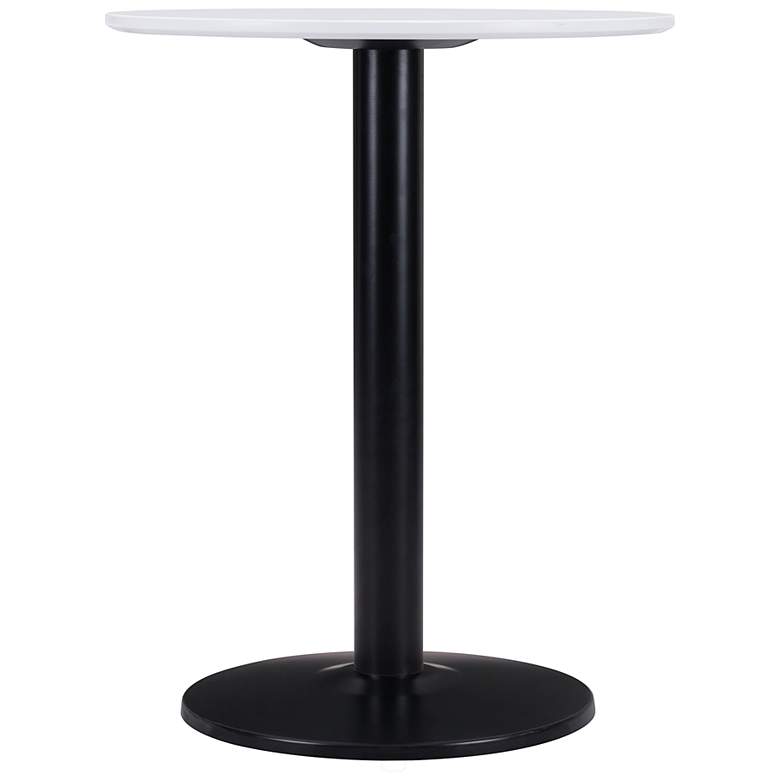 Image 6 Zuo Alto 23 1/2 inch Wide White and Black Bistro Table more views