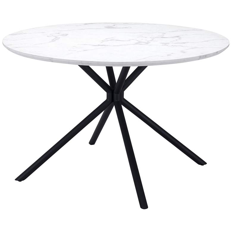 Image 1 Zuo Amiens 47 1/4" Wide White Round Dining Table