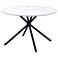 Zuo Amiens 47 1/4" Wide White Round Dining Table