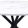 Zuo Amiens 47 1/4" Wide White Round Dining Table