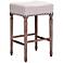 Zuo Anaheim Beige Fabric Square Counter Stool