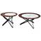 Zuo Anderson Wood Veneer and Marble Coffee Tables Set of 2