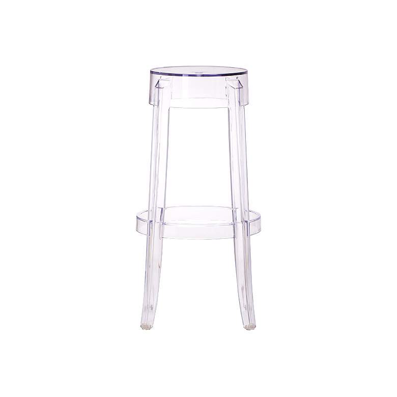 Image 1 Zuo Anime Transparent 29 1/2" High Acrylic Bar Stool