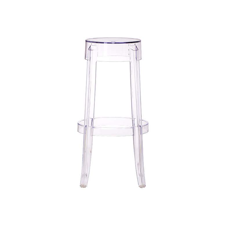 Image 1 Zuo Anime Transparent 29 1/2 inch High Acrylic Bar Stool