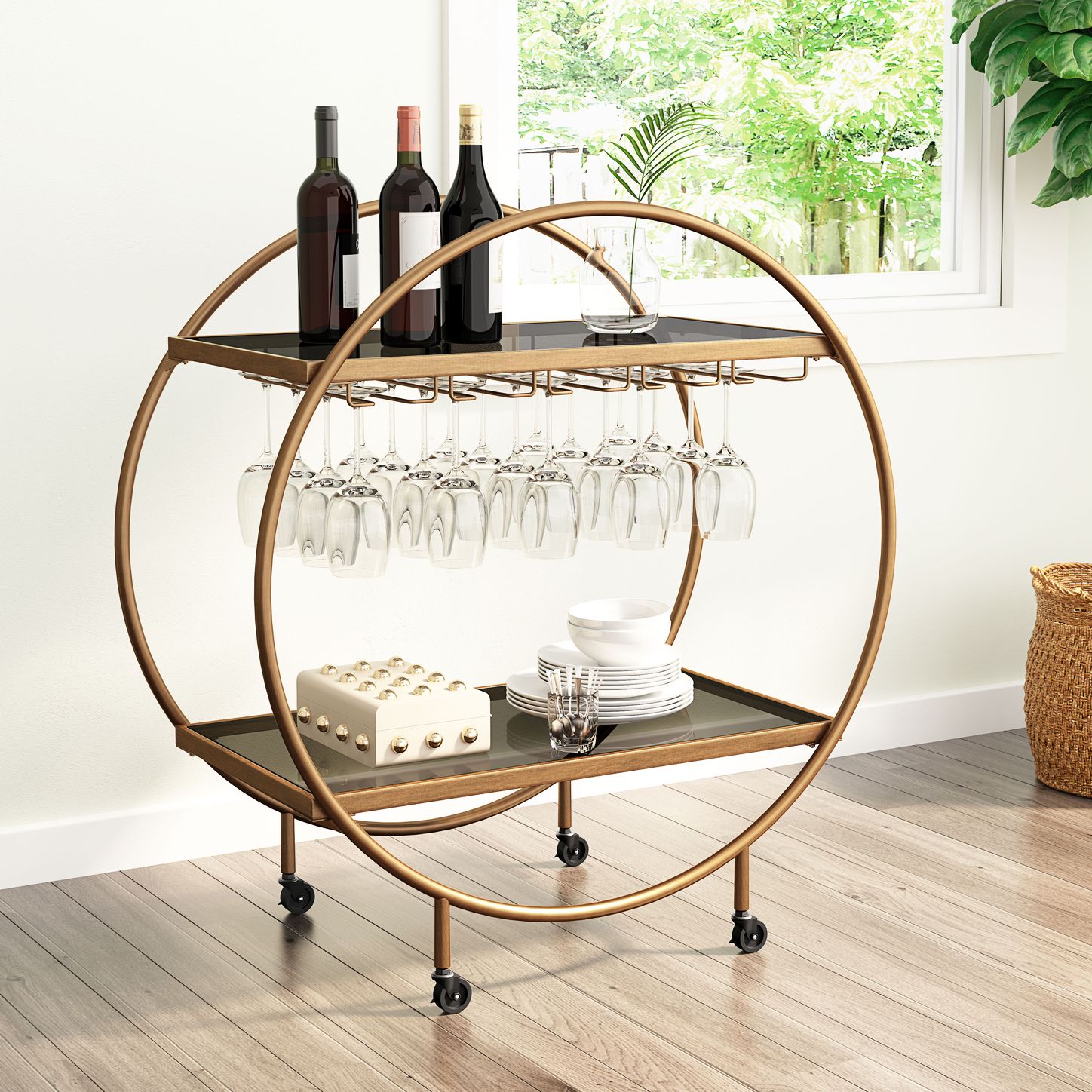 Glass, MidCentury, Bar Carts Lamps Plus