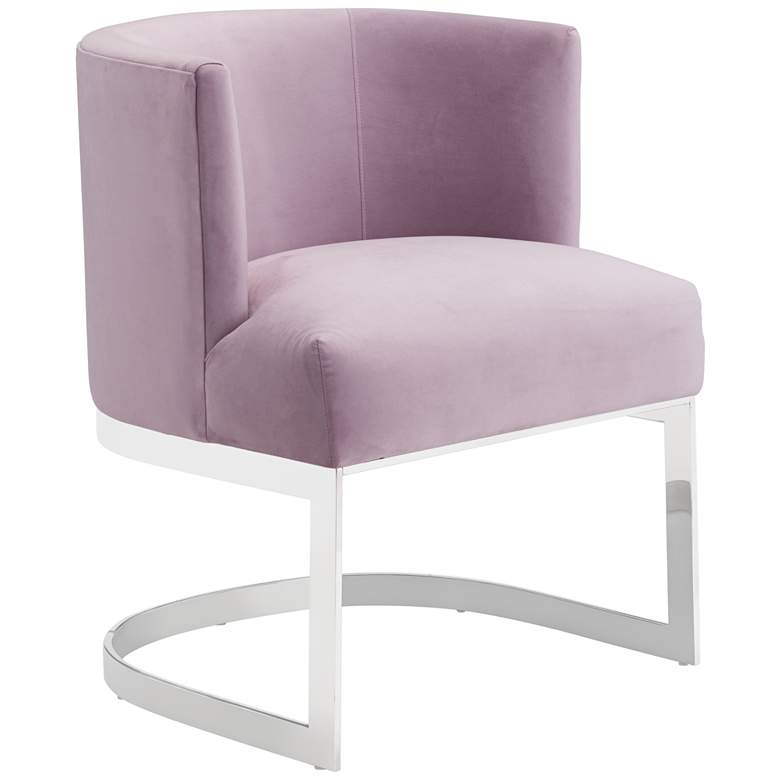 Image 1 Zuo Artist Pink Velvet Occasional Chair