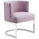 Zuo Artist Pink Velvet Occasional Chair