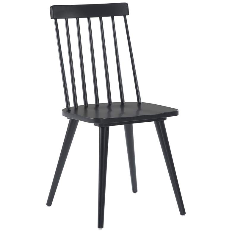 Image 1 Zuo Ashley Black Wood Dining Chair