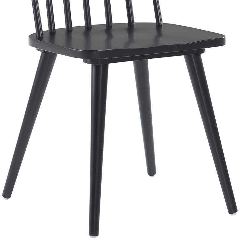 Image 3 Zuo Ashley Black Wood Dining Chair more views