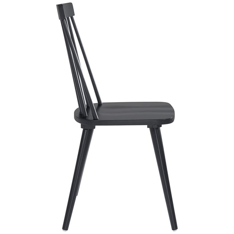 Image 4 Zuo Ashley Black Wood Dining Chair more views