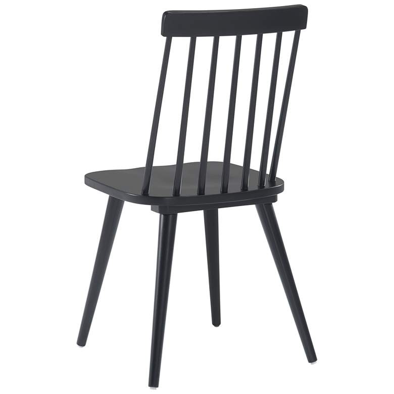 Image 6 Zuo Ashley Black Wood Dining Chair more views