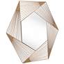Zuo Aspect Gold 33 1/2" x 29" Hexagonal Wall Mirror