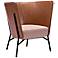 Zuo Assange Coffee Faux Leather Occasional Chair