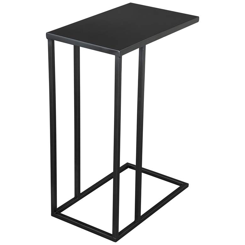 Image 6 Zuo Atom 16 1/2" Wide Black Metal Rectangular Side Table more views