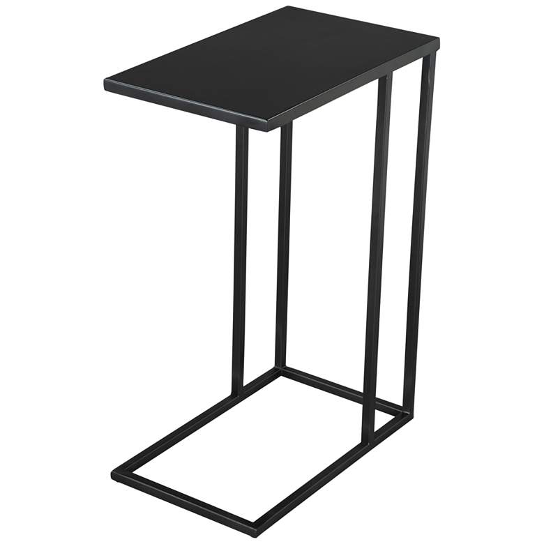 Image 7 Zuo Atom 16 1/2" Wide Black Metal Rectangular Side Table more views
